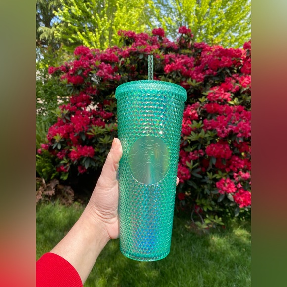Starbucks NWT Philippines Green Bling 24oz Studded Tumbler - Picture 1 of 5